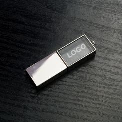 Acrylic with Metal USB Flash Drive
