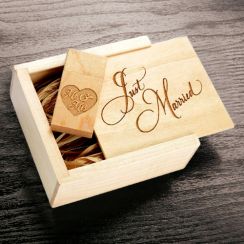 Just Married Laser Engraved Box