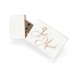 Just Married Laser Engraved USB Flash Drive