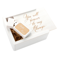 "Together Forever" - USB 2.0 White Wash with Wooden Box